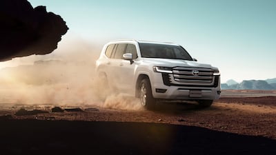 The 2022 Toyota Land Cruiser out in the sand. All photos courtesy Toyota