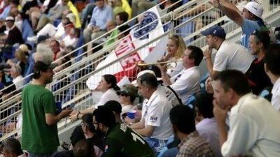 England’s travelling Barmy Army supporters were not warmed by the cold weather nor the action at the crease from their team.