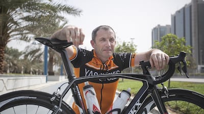 Bernard Hunt, a father of three and Abu Dhabi resident, will take part in the Tour de Force to raise Dh55,000 for the William Wates Memorial Trust in Britain. Mona Al Marzooqi / The National