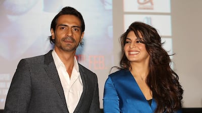 Arjun Rampal and Jacqueline Fernandez say Roy is a mixture of romance, action and drama. Pawan Singh / The National