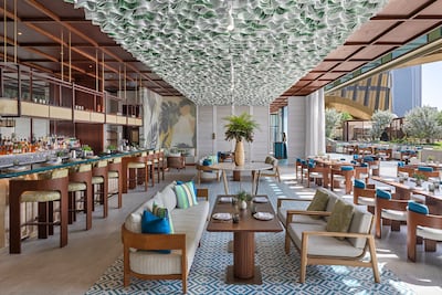 Noia by the Pool serves Greek cuisine. Photo: Mandarin Oriental