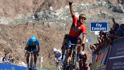 Sonny Colbrelli won Stage 4 of the Dubai Tour on Friday. Giuseppe Cacace / AFP Photo