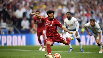 15) Champions League winner! Salah scores from the sport in the 2-0 win over Tottenham in the final in June, 2019. Getty