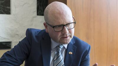 Gerald Nash, Irish minister of state for employment and business. Duncan Chard for the National.