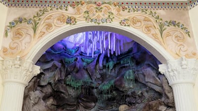 The opulent structure has been carefully restored