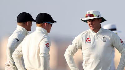 England's Jason Roy, right, in the game.