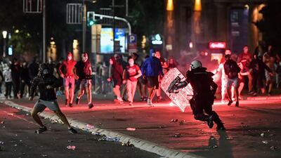 Police ended up in running battles with protesters in the area around parliament. AFP