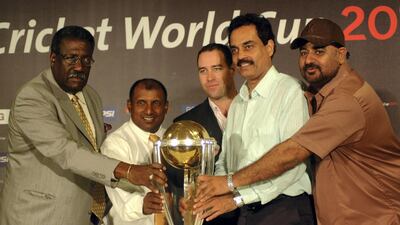 Balvinder Singh Sandhu, right, may not find his name in the pantheon of India greats. But he will be remembered for bowling out Gordon Greenidge for one with the West Indies on 5-0 in the 1983 final. The fast bowler also took the wicket of Faoud Bacchus to finish with figures of 2-32. It was the bowling performance of his life, and it was one of the main reasons why India won that day. Prasad Gori / Getty Images
