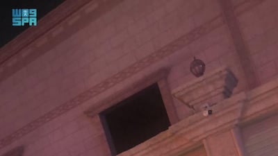 Missile fragments were scattered over the eastern city’s streets. Photo: SPA