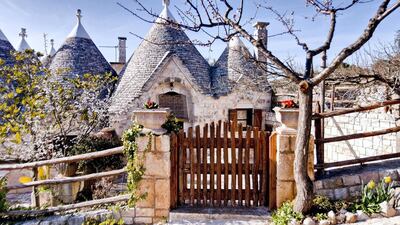 1: I Sette Coni, (or the seven cones, referring to the conical roofline) in Ostuni, Italy, is perfect for nature-lovers, with reading nooks located under olive trees, small country lanes decked with greenery and beaches close at hand.