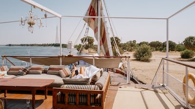 Dahabiyas are small enough to moor at lesser-visited locations and sandy embankments for afternoon swims.