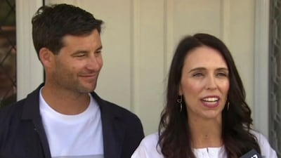 Clarke Gayford, the partner of New Zealand Prime Minister Jacinda Ardern, quashed the myth that dolphins come to your aid when sharks attack. TVNZ via AP