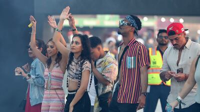 Fans turned out in colourful outfits for the music festival. Pawan Singh / The National