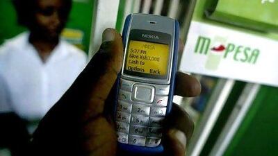 M-Pesa, one of the biggest providers of banking services in Kenya, provides deposits, payments and remittance services to its almost 14 million customers without a single branch. Tony Karumba / AFP