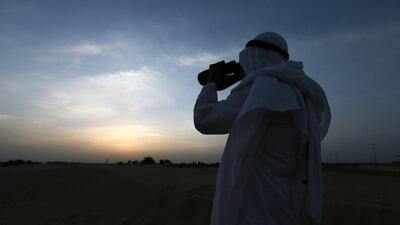 Astronomers have been looking to the skies in recent days ahead of Ramadan. Pawan Singh / The National