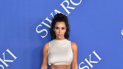 Kim Kardashian West in Rick Owens. AFP