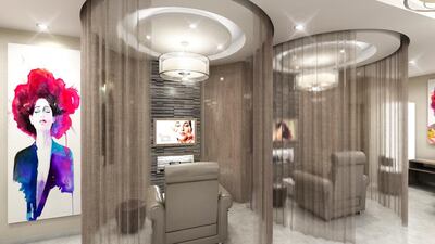 The new Sisters Beauty Lounge located in JBR, Dubai. Courtesy of Sisters Beauty Lounge