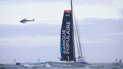 Sailing - Vendee Globe - Les Sables-d'Olonne, France - February 3, 2021 Banque Populaire X's Clarisse Cremer in action REUTERS/Stephane Mahe