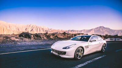 A picture of beauty, the Ferrari GTC4Lusso outside. Courtesy Ferrari