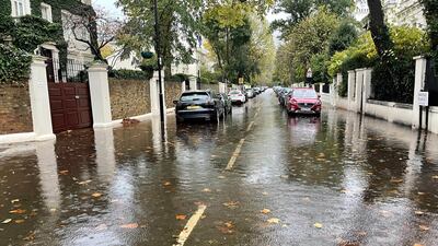 Park Place Villas near Maida Vale in London, part of which is flooded. PA