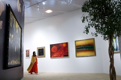 Pieces by Saudi and Arab artists in particular surpassed estimates, with several reaching respective records. AFP