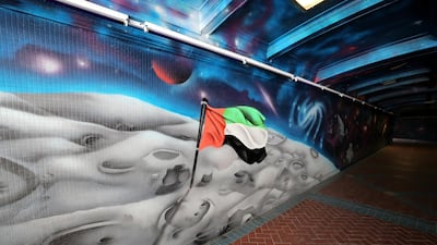 Street art and graffiti in the tunnel of the Abu Dhabi Corniche. Chris Whiteoak / The National