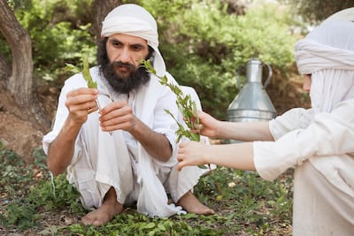Portrait of Tarmida Mustapha Najim Luaa’bee, 31, one of the 54 Mandaean priests in the world. Sebastian Castelier for The National