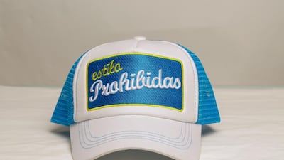 A Caliente cap by Emirati designer Hamdan Al Samt. Victor Besa for The National