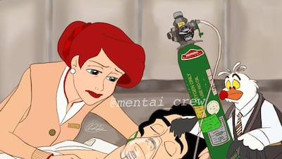 What Ariel would look like if she had to help a passenger, or a prince. Courtesy of Mentai_crew