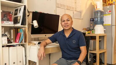 Rey Delante is a Filipino graphic designer and creative designer of Eye Candy Media and Events which he runs from his home in Dubai Silicon Oasis. All photos: Antonie Robertson / The National