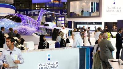 Mubadala at The Dubai Airshow in 2011, above. Government-affiliated companies can help local talent to work abroad. Antonie Robertson / The National. Antonie Robertson / The National