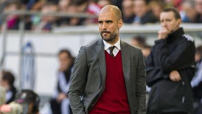 Pep Guardiola has Bayern Munich on the verge of achieving part of their pre-season plan - the Bundesliga title. Odd Andersen / AFP