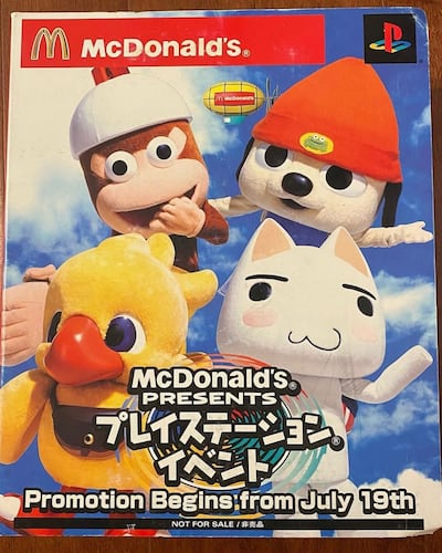McDonalds released a Japan-only exclusive happy meal toy in 2021, which featured four characters from PlayStation games