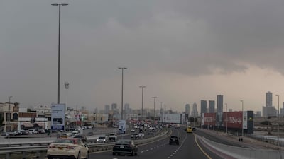 Rainclouds loom over Dubai. Antonie Robertson / The National