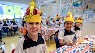 Tea parties with cake and finger sandwiches were held on the last day of school before the coronation. Victor Besa / The National