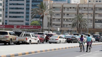 Commuters in Sharjah returned to busy roads after the weekend. The National