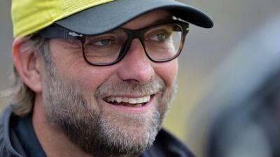 Jurgen Klopp will look to lead Borussia Dortmund in an upset of Bayern Munich in Saturday's German Cup final. Oliver Lang / AFP