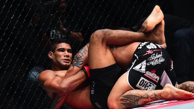 Herbert Burns, left, is a Brazilian jiu-jitsu black belt and No-Gi Grappling world champion, so he will try to beat his opponent by submission. Courtesy One FC