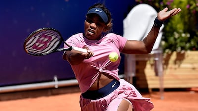 Serena Williams was beaten in straight sets by Katerina Siniakova in the second round of the Emilia-Romagna Open. AP