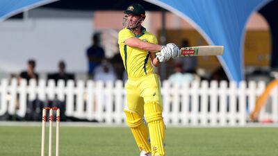 Lynn of Australia bats in the match.