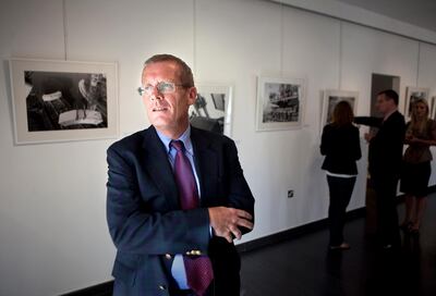 Swiss civil engineer and photographer Roy Lengweiler's 2012 photo exhibition at the Ghaf Gallery in Abu Dhabi was titled 'Sheikh Zayed Bridge – The Human Angle'. Silvia Razgova for The National