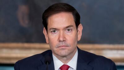 US Secretary of State Marco Rubio also discussed 'the Iranian threat in Syria' during a call with Syrian Foreign Minister Asaad Al Shibani. AP Photo