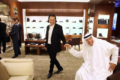 Mohan Jashanmal, Regional Manager for Jashanmal National, at the opening of the store at Etihad Towers in November 2012. Delores Johnson / The National