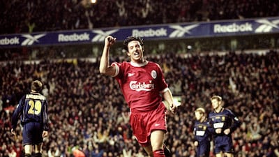 163 goals in 379 appearances: Robbie Fowler (Liverpool, Leeds, Manchester City, Blackburn). Getty