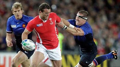 Imanol Harinordoquy, right, and France may not have played the dashing, fluid rugby that many associate with them, but they did defeat Jamie Roberts and Wales in their semi-final and will be facing New Zealand for the title.