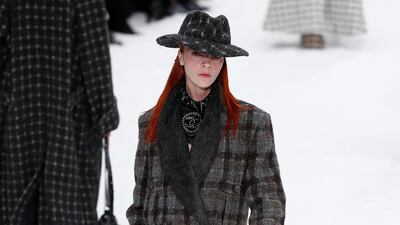 Karl Lagerfeld's last collection for Chanel Fall/Winter 2019/20 women's collection at Paris Fashion Week. Photo: EPA