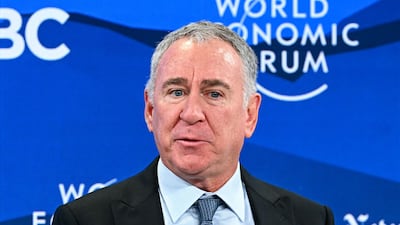 Ken Griffin, founder and chief executive of multinational hedge fund Citadel, speaking at Davos. AFP