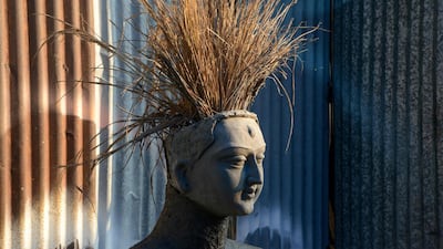 A semi-finished clay idol of the Hindu goddess Kali is kept in sunlight to dry in Siliguri on October 18, 2019. The worship of Hindu deity Kali takes place on October 27 in the eastern Indian states along with 'Diwali', the Festival of Lights, marking the victory of good over evil and commemorating the time when the Hindu god Lord Rama achieved victory over Ravana. AFP
