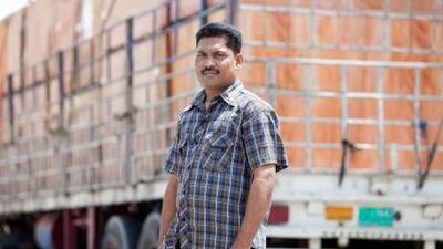 Sakeer Hussain Kutty at his former removal company in Al Quoz. Mr Kutty served three years in jail rather than his three-month sentence because he was unable to pay Dh200,000 in blood money.