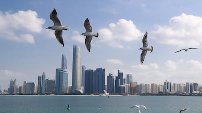 The Abu Dhabi skyline. Companies in the UAE should be careful about getting their books in order for corporate tax. Victor Besa / The National